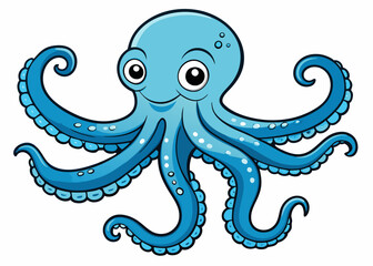 Hand drawn engraving octopus tentacles. Sea octopus silhouette isolated on white background.