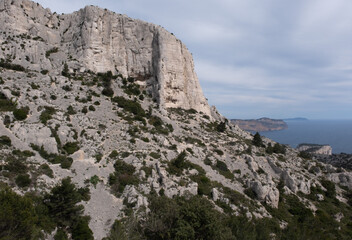Coastal environments from the Mediterranean coast. Shot during 3 days of hiking in the Calanques, south of France, close to Marseille.