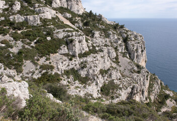 Coastal environments from the Mediterranean coast. Shot during 3 days of hiking in the Calanques, south of France, close to Marseille.