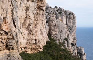 Coastal environments from the Mediterranean coast. Shot during 3 days of hiking in the Calanques, south of France, close to Marseille.