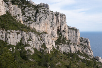 Coastal environments from the Mediterranean coast. Shot during 3 days of hiking in the Calanques, south of France, close to Marseille.