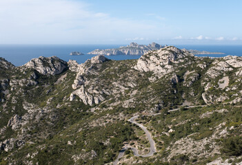 Coastal environments from the Mediterranean coast. Shot during 3 days of hiking in the Calanques,...