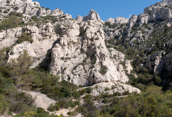 Coastal environments from the Mediterranean coast. Shot during 3 days of hiking in the Calanques, south of France, close to Marseille.