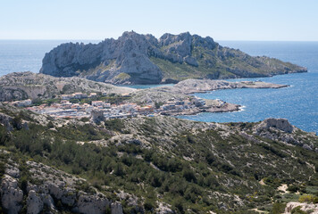 Coastal environments from the Mediterranean coast. Shot during 3 days of hiking in the Calanques, south of France, close to Marseille.