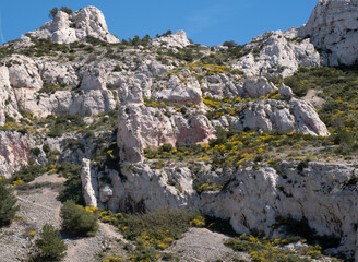 Coastal environments from the Mediterranean coast. Shot during 3 days of hiking in the Calanques, south of France, close to Marseille.