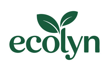 Eco-friendly logo design featuring "Ecolyn" and leaves