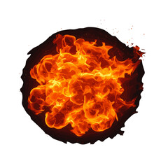 Fire explosion with bright flames and smoky background effect  