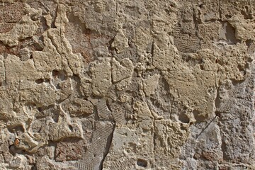 Stone wall  texture. Ideal for backgrounds, architectural restoration projects, archaeology themes, historical surfaces and antique masonry references