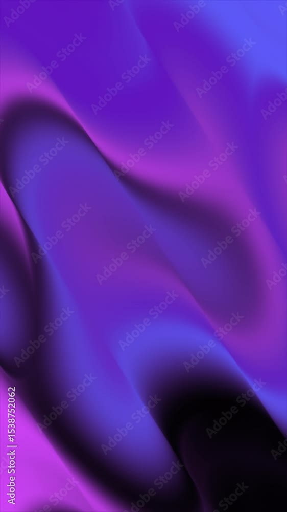 Poster abstract gradient animation with smooth transitions in purple and blue tones