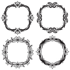 Boho Decorative Plant Floral Border Packs
