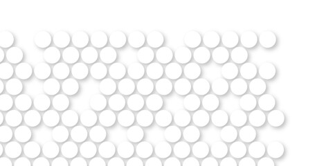 White tiles wall. round marble textures, ball tiles. Top view pavement circle block white texture with seamless patterns floor background. Air Bubble wrap texture background. Textured Background.