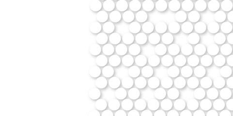 White tiles wall. round marble textures, ball tiles. Top view pavement circle block white texture with seamless patterns floor background. Air Bubble wrap texture background. Textured Background.