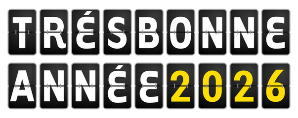 TRÉS BONNE ANNÉE 2026 aéroport VECTEURS