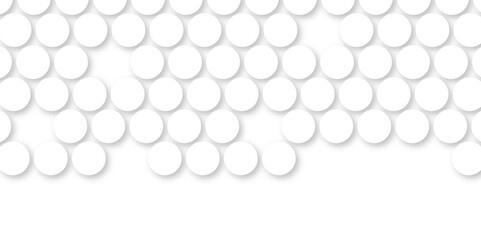 White tiles wall. round marble textures, ball tiles. Top view pavement circle block white texture with seamless patterns floor background. Air Bubble wrap texture background. Textured Background.