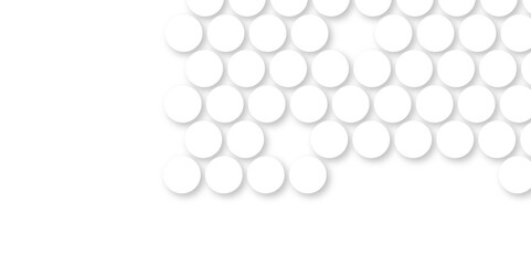 White tiles wall. round marble textures, ball tiles. Top view pavement circle block white texture with seamless patterns floor background. Air Bubble wrap texture background. Textured Background.