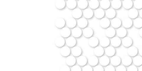 White tiles wall. round marble textures, ball tiles. Top view pavement circle block white texture with seamless patterns floor background. Air Bubble wrap texture background. Textured Background.