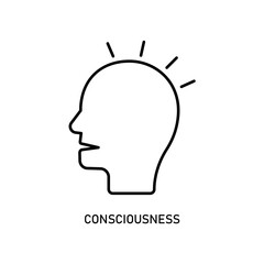 Icon a consciousness, isolated against a clean background.