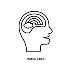 Icon a imagination, isolated against a clean background.