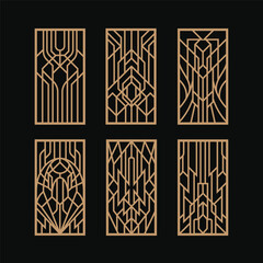Art deco panel laser cut vintage designs