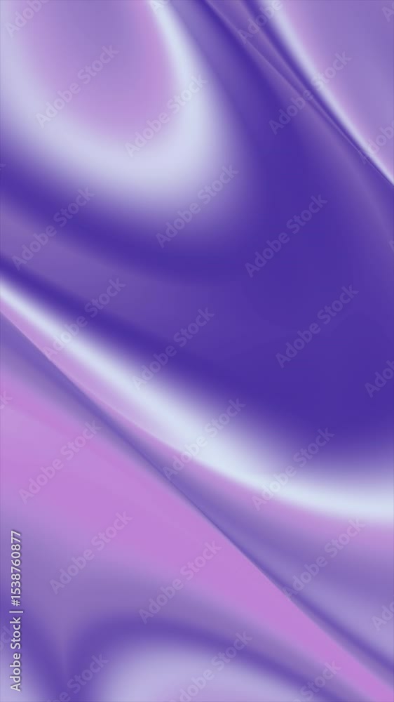 Poster iridescent flowing abstract background with purple and white gradient liquid effect