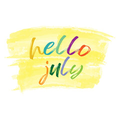 July vector illustration background. it is suitable for card, banner, or poster