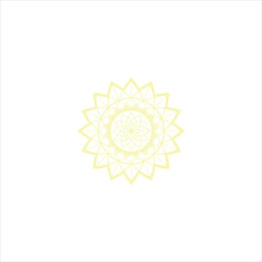 Vector illustration of a decorative winter snowflake ornament design