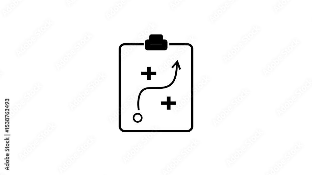 Poster tic tac toe animated icon.