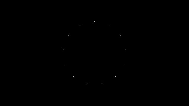 White glowing line burst fireworks animation with radiant energy trails dynamic spark motion and shimmering light explosion on black background in seamless 4K high resolution video