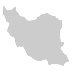 Fototapeta premium map of Iran shadow
