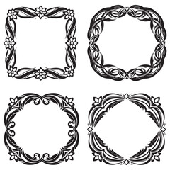 Decorative Floral Frames Set Collection - An Essential Pack of Natural Beauty
