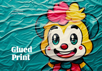 Glued Print Photo Effect