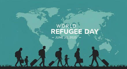 World Refugee Day 2025: Silhouettes of Migrants Across the Globe
