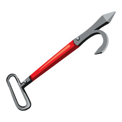 fireman's gaff, harpoon vector illustration