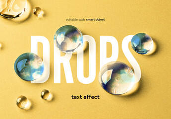Drops Text Effect