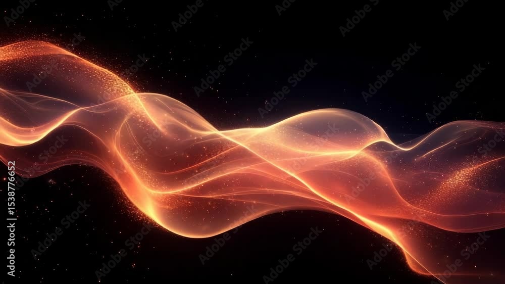 Poster dynamic abstract light waves displaying energy patterns in motion