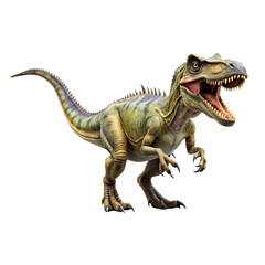 Fototapeta premium Beautiful and realistic Dinosaur with white background