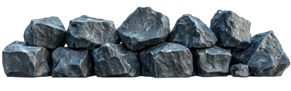 Stack of gray rocks