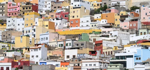 Wandcirkels Canarische Eilanden The rooftops of Las Palmas in the Canary Islands  © expatphotos