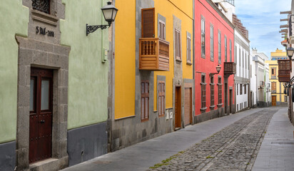 The architecture of Las Palmas in the Canary Islands