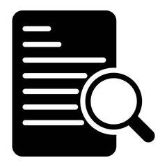 audit glyph icon