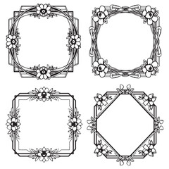 Rococo Decorative Floral Border Packs
