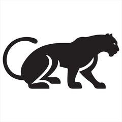 Obraz premium Elegant Silhouette Panther Logo Design | Sleek, Bold, and Custom Panther Logo for Your Brand