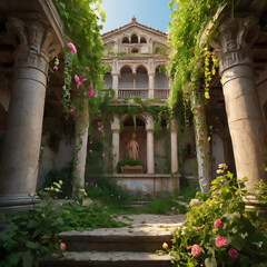 Fototapeta premium old house in the old town