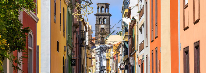 A view of the architecture of Tenerife in the Canary Islands