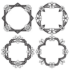 Refined Decorative Floral Border Packs
