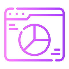 Analytics gradient icon