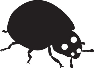 Ladybug action silhouette vector design unique