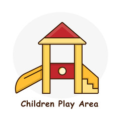 Playground Structure – Slide and Tower Representing Modular Play Equipment icon
