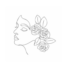 Floral Elegance in Line Art