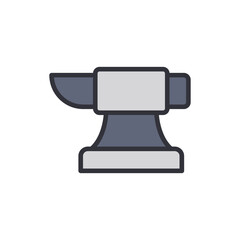 Illustration Of An Anvil For Blacksmithing And Metalworking Crafts